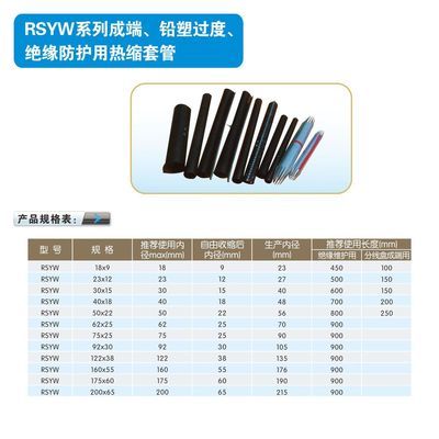 RSYW系列成端、铅塑过渡、绝缘防护用热缩套管——四川瑞鑫电器的通信用配线分线设备优选方案